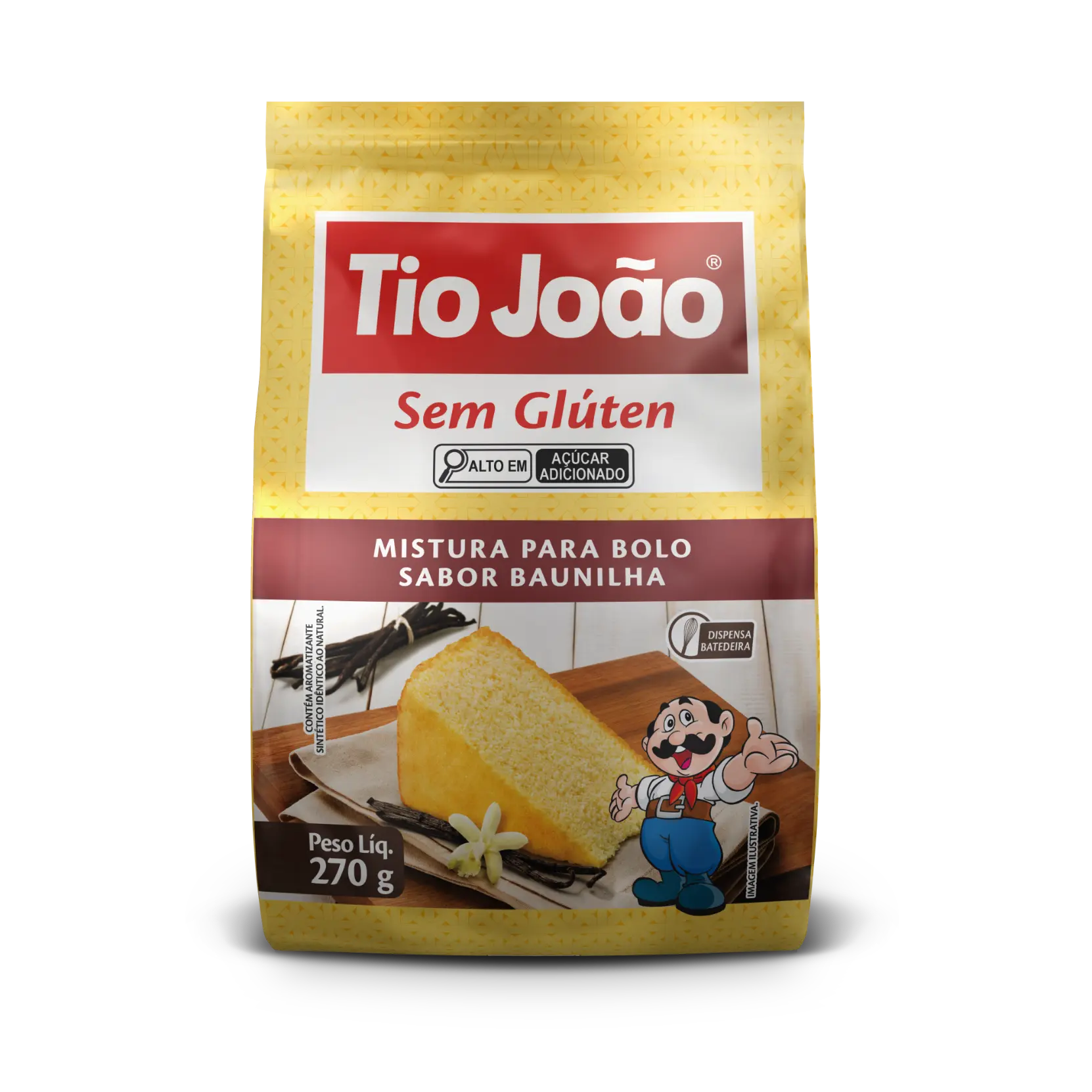 Tio João Mistura para Bolo - Sabor Baunilha