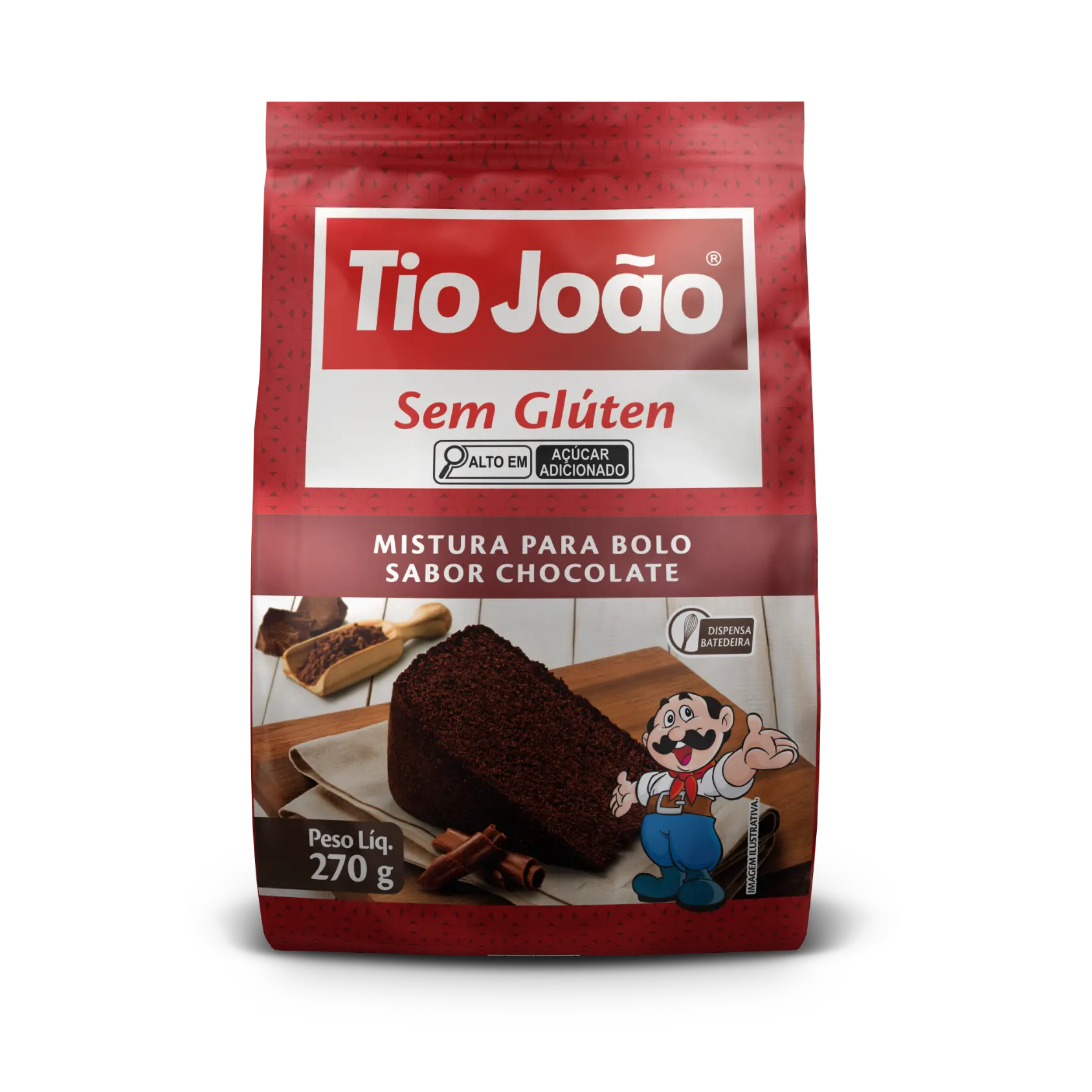 Tio João Mistura para Bolo - Sabor Chocolate